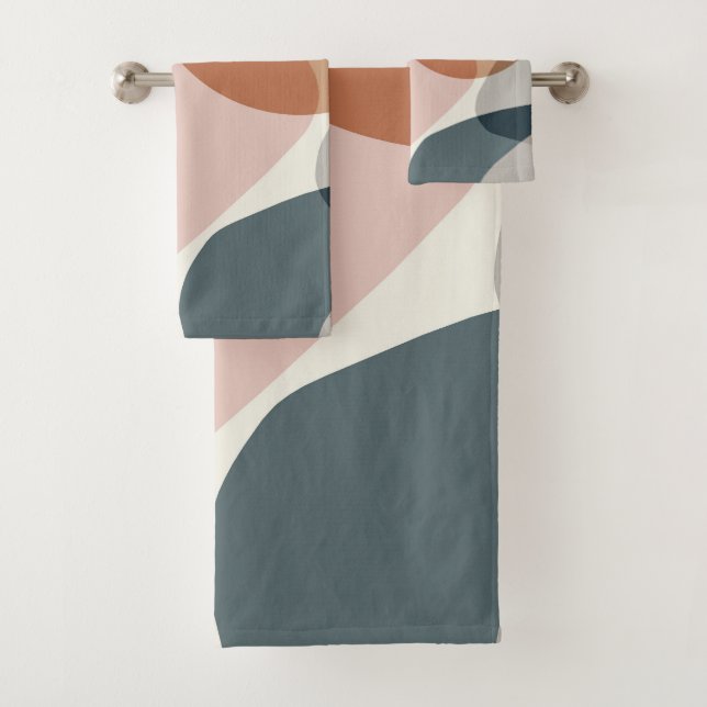 Abstrakt Stone Shapes Finesse #2 #geometric #wall Badhandtuch Set (Insitu)