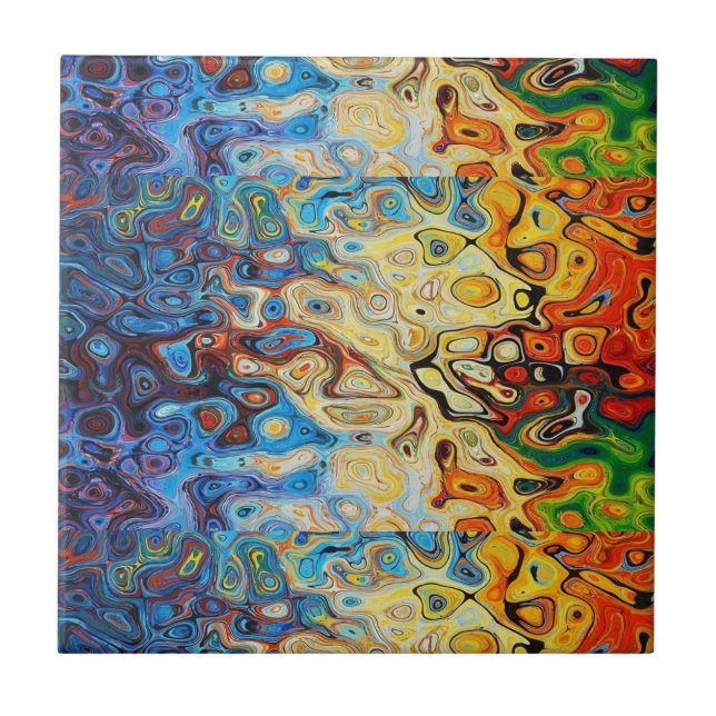 Abstrakt strukturiertes Muster Fliese (Vorderseite)