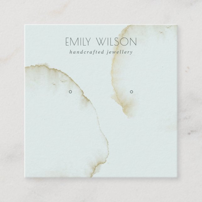 ABSTRAKT STUDIERENDES ANMELDUNGSLOGO FÜR EINE GEWA QUADRATISCHE VISITENKARTE (Vorderseite)