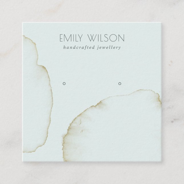 ABSTRAKT STUDIERENDES ANMELDUNGSLOGO FÜR EINE GEWA QUADRATISCHE VISITENKARTE (Vorderseite)