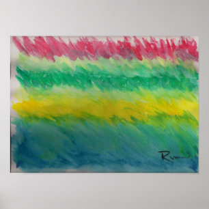 Abstrakt - Sturm vor der Ruhe Poster