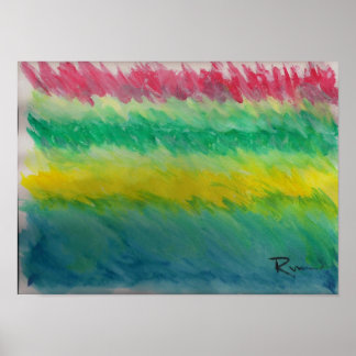 Abstrakt - Sturm vor der Ruhe Poster