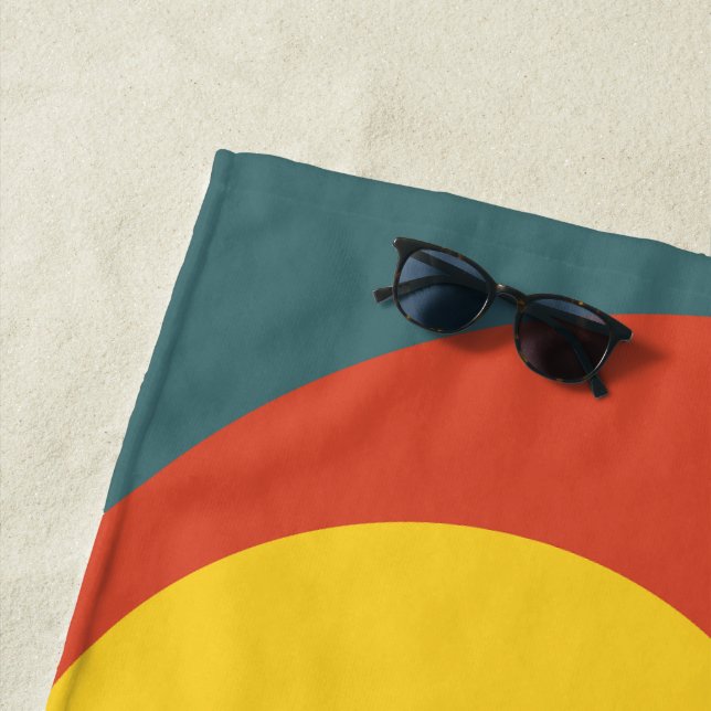 Abstrakt Sundown Strandtuch (Beispiel)