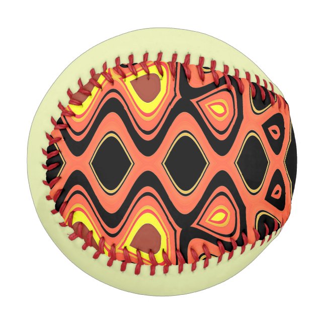 Abstrakt SUNSET Baseball (Vorderseite Links)