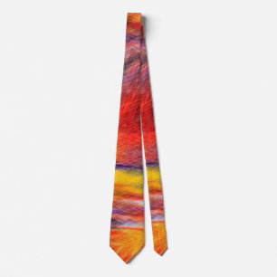 Abstrakt Sunset Colors Neck Tie Krawatte