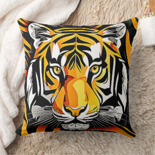 Abstrakt Tiger Art Kissen