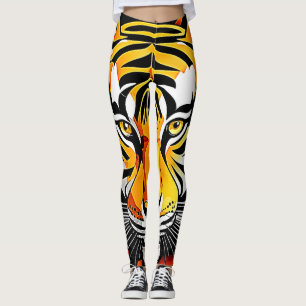 Abstrakt Tiger Art Leggings