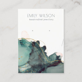 Abstrakt-Tinte-Gold-Fußleiste Visitenkarte