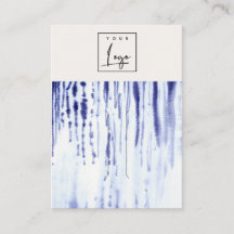 Abstrakt-Tintenklassehalter für  blaue Linien-Logo