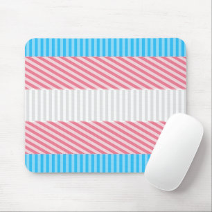 Abstrakt Transgender Pride Flag   Mousepad
