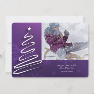 Abstrakt Tree Foto Urlaubskarte Feiertagskarte