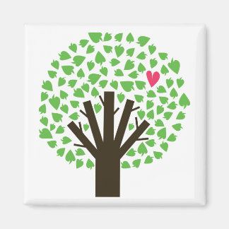 Abstrakt Tree Hugger Magnet