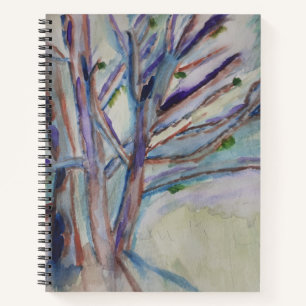 Abstrakt Trees Spiral Notebook Notizbuch