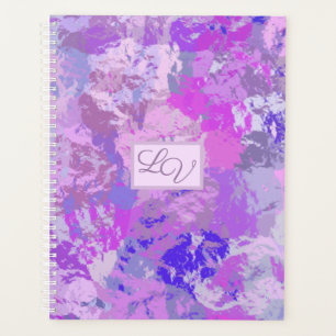 Abstrakt Trendy Camouflage Rosa Lila Blau Planer