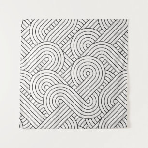 Abstrakt trendy: Farbige Kreise Nahtlos Wandteppich