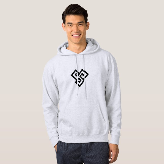 Abstrakt Triple Diamond Hoodie (Vorne ganz)