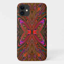 Abstrakt Trippy Orange und Magenta Butterfly Case-Mate iPhone Hülle