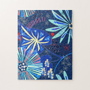 Abstrakt tropisch puzzle