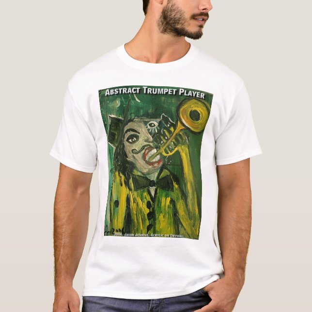 Abstrakt Trumpet Player T-Shirt (Vorderseite)