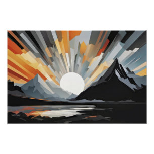Abstrakt Twilight Poster