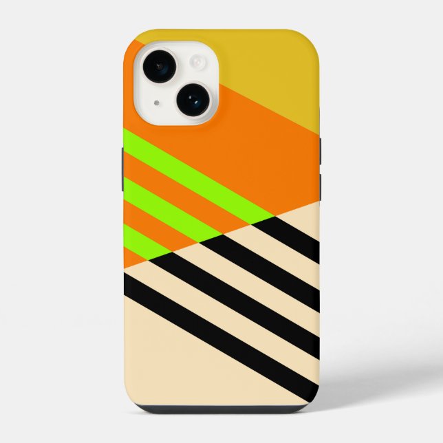 Abstrakt und bunt iPhone hülle (Rückseite)