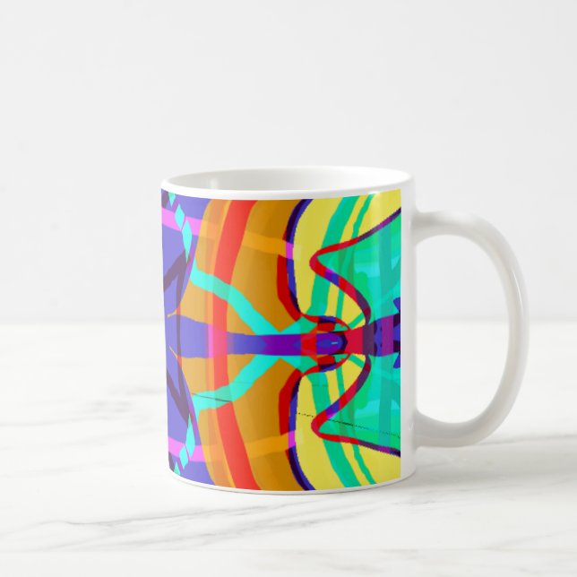 Abstrakt und in der FarbTasse Tasse (Rechts)