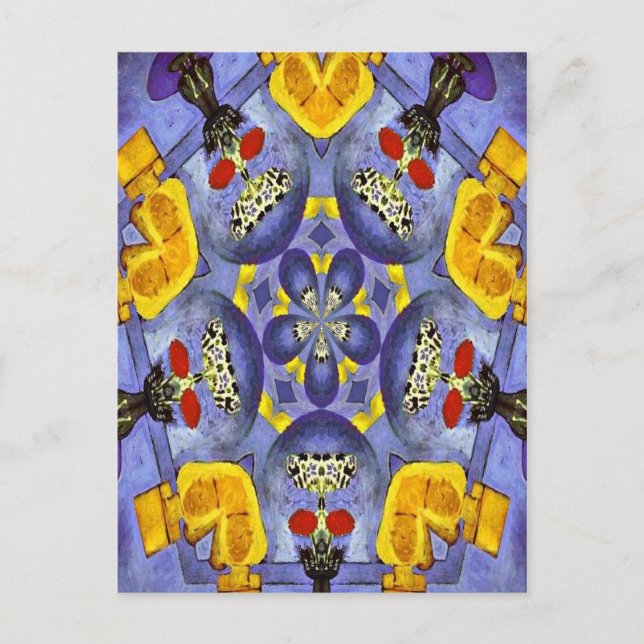 Abstrakt Vase Postkarte (Vorderseite)