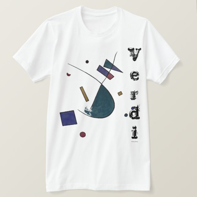 Abstrakt Verdi T - Shirt (Design vorne)