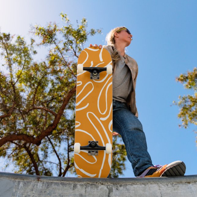 Abstrakt Vibes Pattern Skateboard (Außenbereich 1)