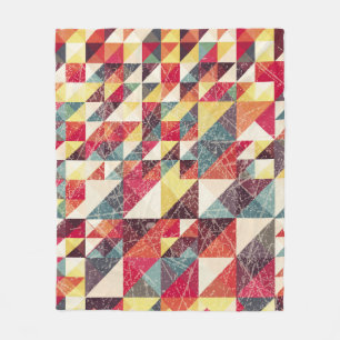 Abstrakt, vintage geometrischer Hintergrundpattern Fleecedecke
