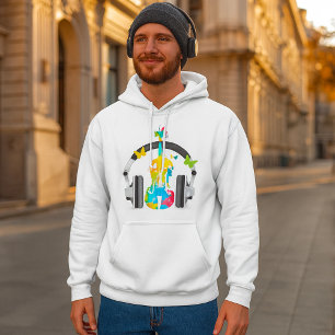 Abstrakt Violin Music Hoodie