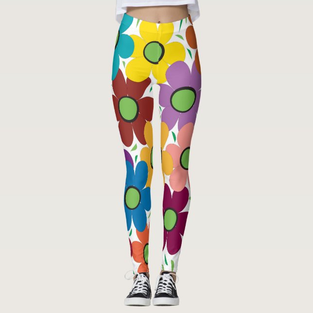 Abstrakt Vollblut Leggings (Vorderseite)