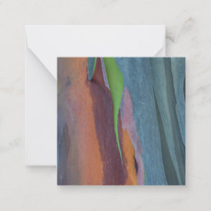 Abstrakt vom Regenbogengummibaum Mitteilungskarte