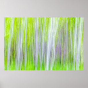 Abstrakt von Aspen Trees   Yakima River Trail, WA Poster