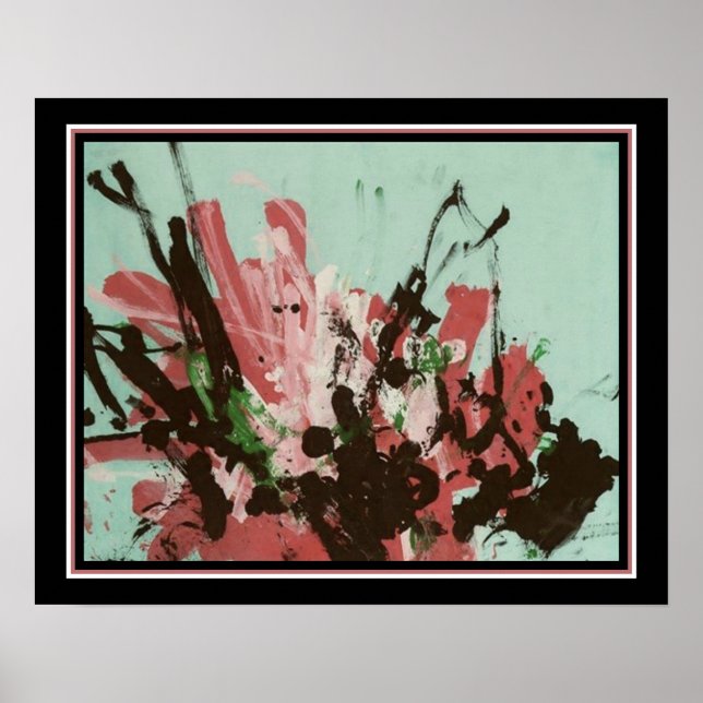 Abstrakt von Chimpanzee "Congo" ca. 1950er Poster (Vorne)