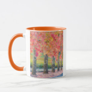 Abstrakt von Napa-Valley-Bäumen Tasse