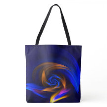 Abstrakt Vortex Shape Blue Orange