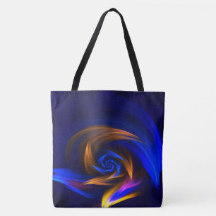Abstrakt Vortex Shape Blue Orange