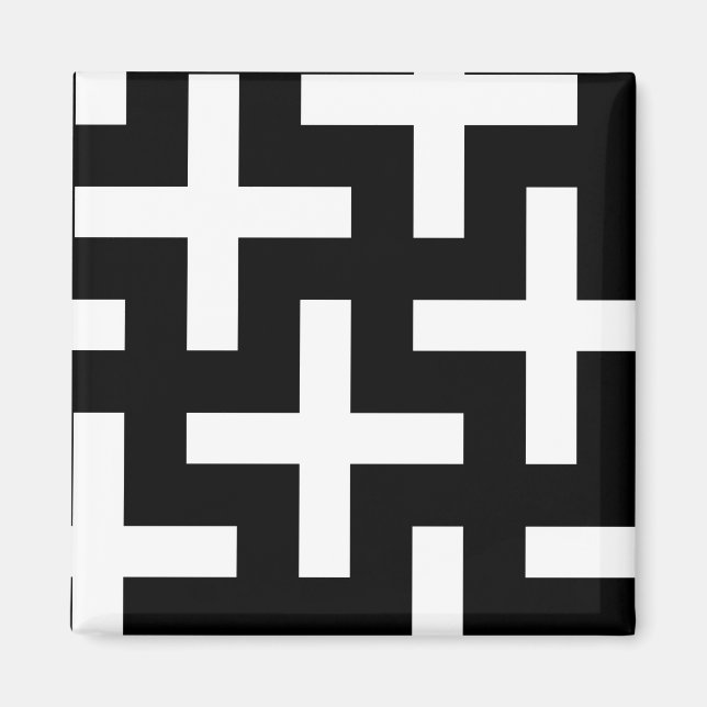 Abstrakt Walls-Muster Magnet (Vorne)