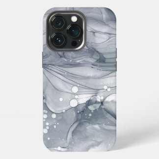 Abstrakt wässrig grau iPhone 13 pro hülle