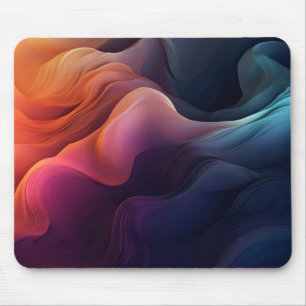 Abstrakt Wave Colorful Mousepad