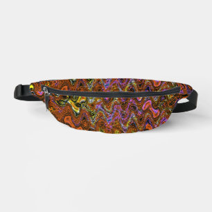 Abstrakt Wavy Bauchtasche
