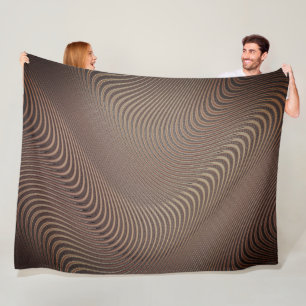 Abstrakt Wavy Fleece Blanket