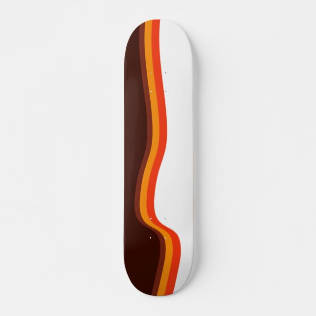 Abstrakt Wavy Skateboard (Vorne)