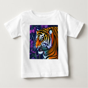 Abstrakt Wild Majestic Predator Tiger Baby T-shirt