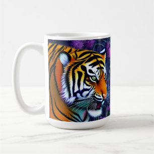 Abstrakt Wild Majestic Predator Tiger Kaffeetasse