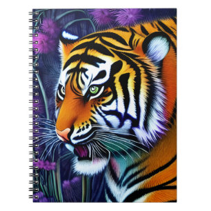 Abstrakt Wild Majestic Predator Tiger Notizblock