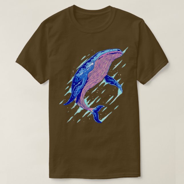 Abstrakt Wild Whale T-Shirt (Design vorne)