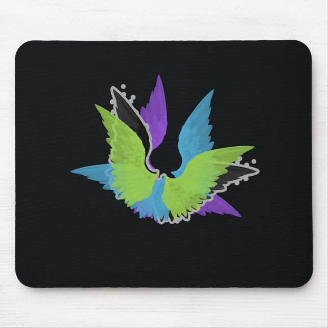 Abstrakt Wings Mousepad (Vorne)
