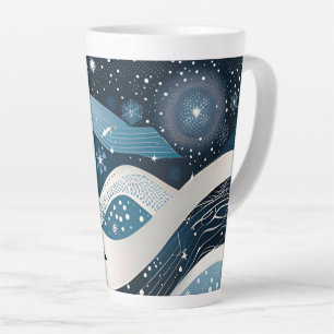 Abstrakt Winter Wonderland Milchtasse
